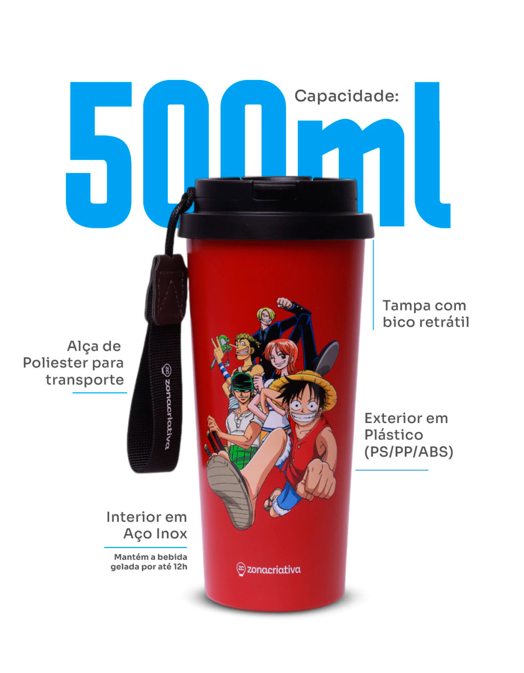 Copo Térmico Baker One Piece – 500 ml