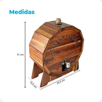 Pingômetro com Tampa de Barril em MDF