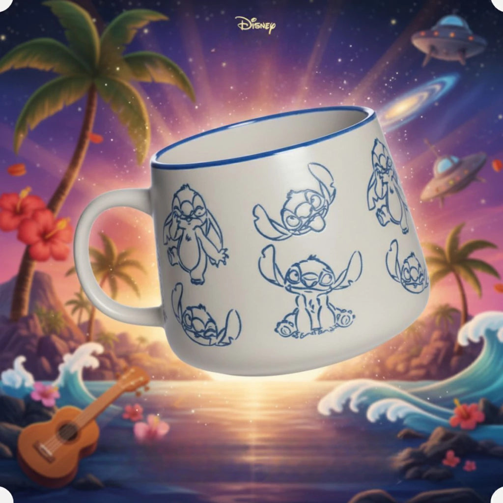 Caneca Moma Cerâmica 500ml Stitch