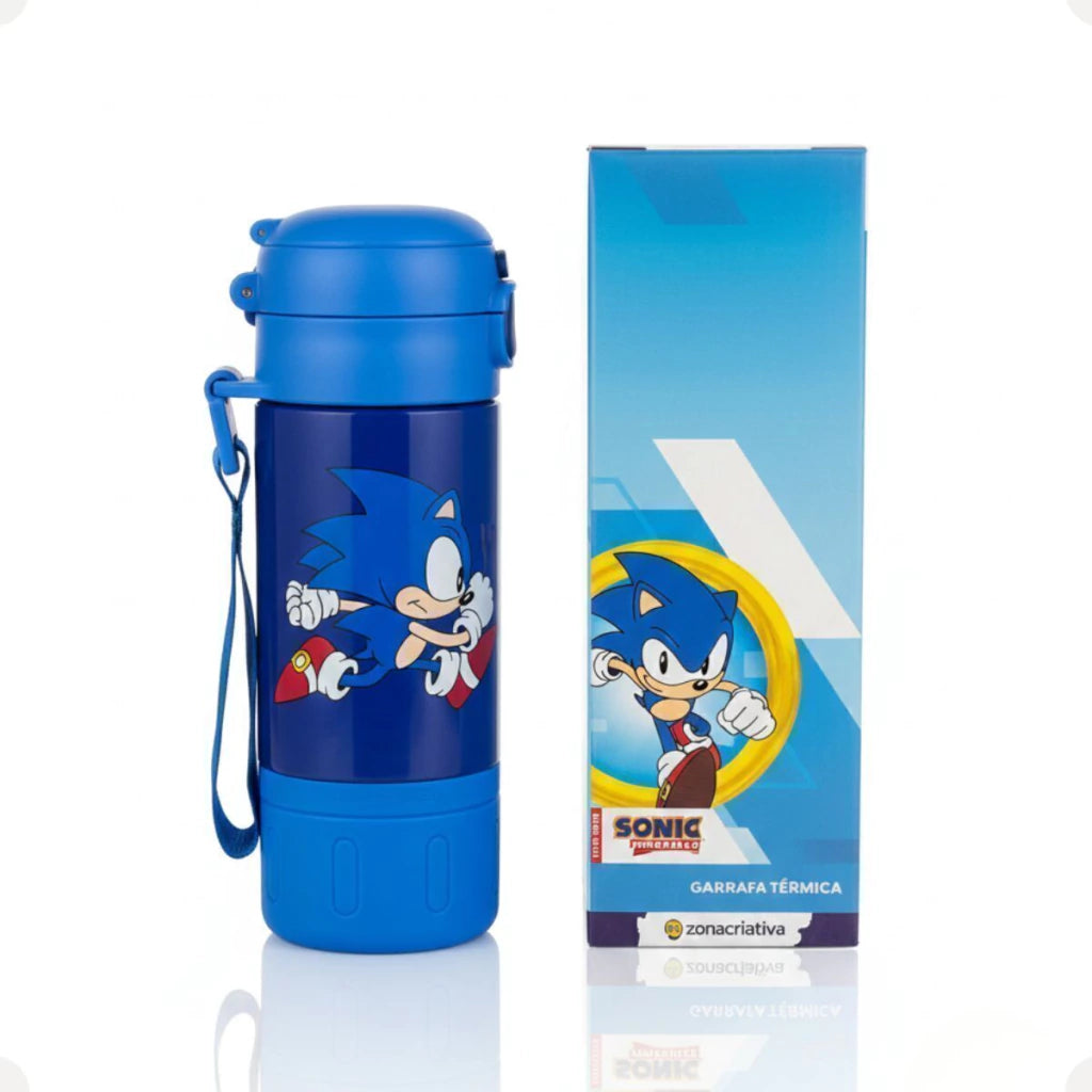 Garrafa Térmica Capsule com Canudo e Alça Sonic – 450 ml