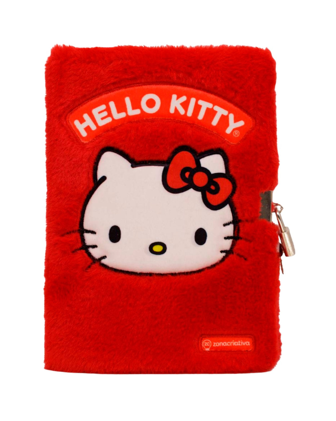 Caderno de Pelúcia com Cadeado A5 80fls Hello Kitty