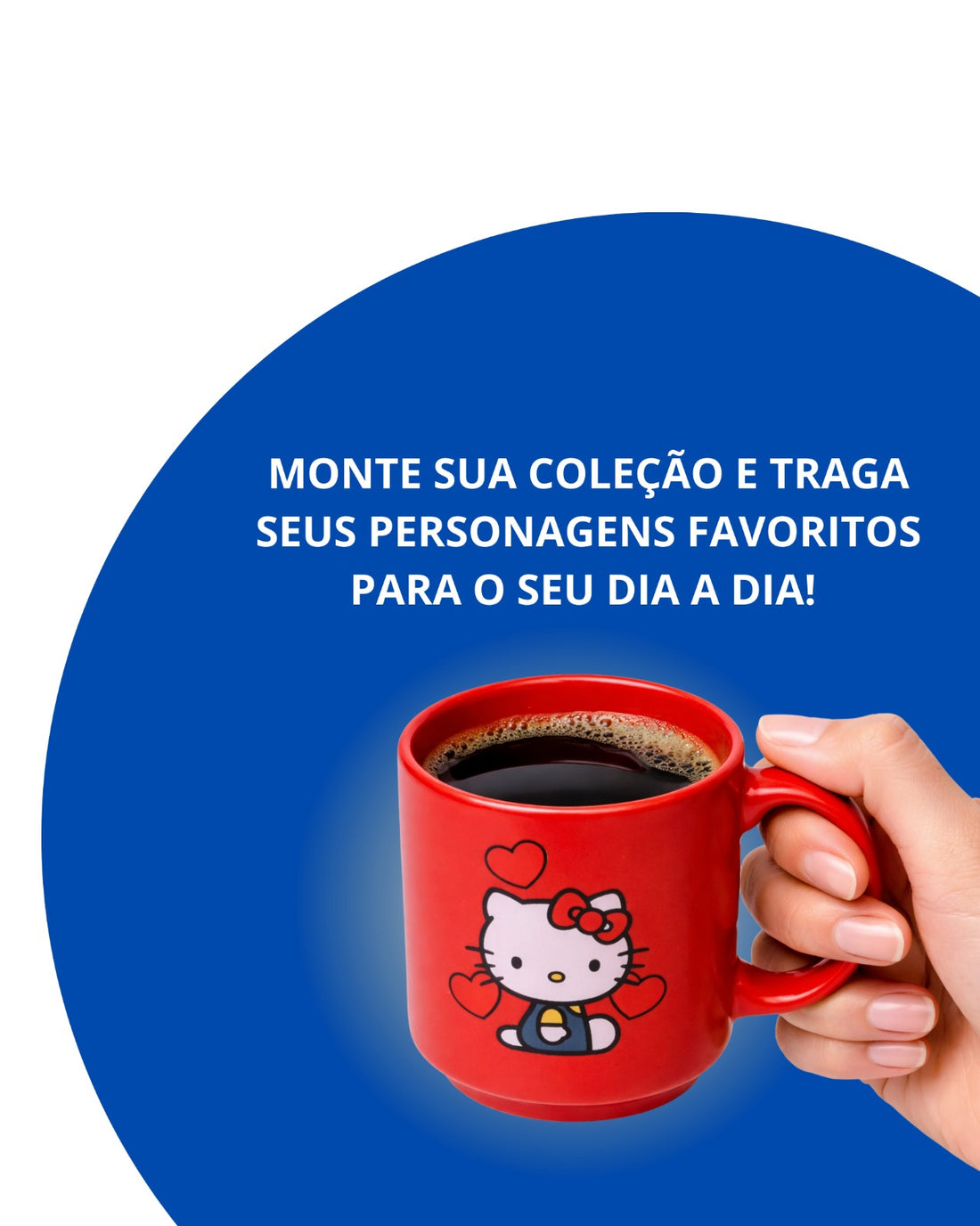 Caneca Mini Tina Cerâmica 100ml Hello Kitty