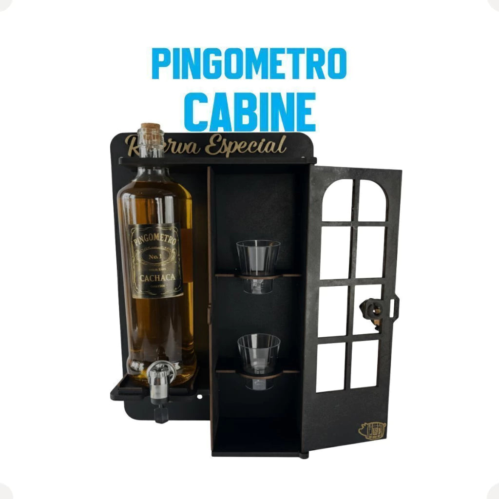 Pingômetro em Formato de Cabine em MDF