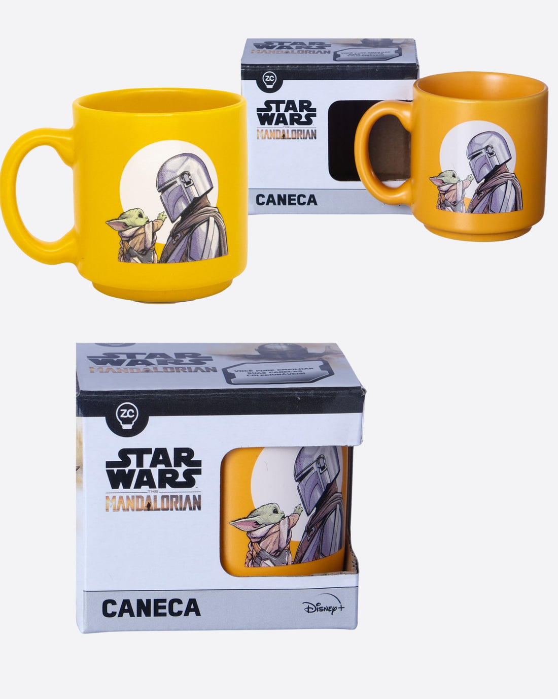 Caneca Mini Tina Cerâmica 100ml Mandalorian