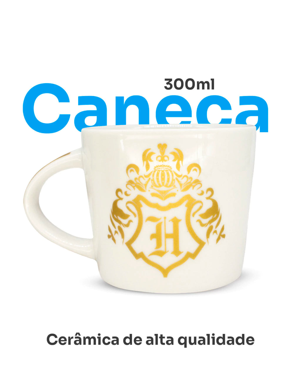 Conjunto Breakfast Harry Potter em Cerâmica com Caneca, Bowl e Prato