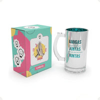 Caneca de Chopp Eletrostática Amigas – 450 ml