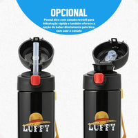 Garrafa Térmica Capsule com Canudo e Alça One Piece – 450 ml