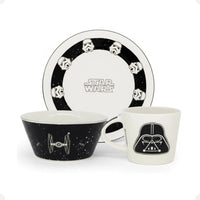 Conjunto Breakfast Star Wars em Cerâmica com Caneca, Bowl e Prato