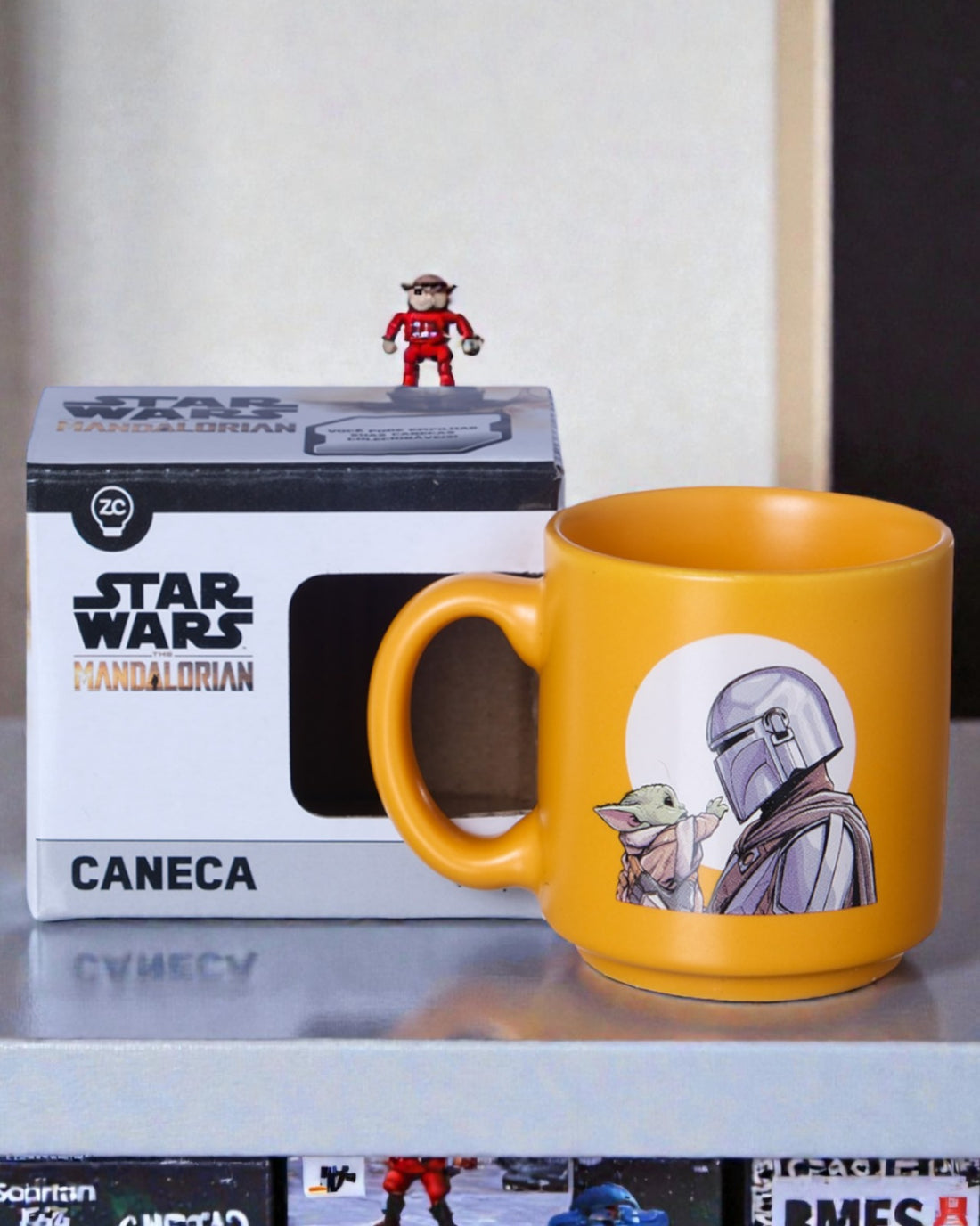 Caneca Mini Tina Cerâmica 100ml Mandalorian