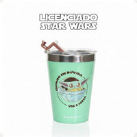 Copo de Viagem Snap com Tampa Baby Yoda – 300 ml