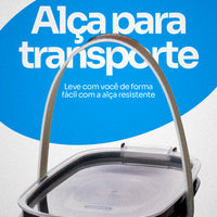 Porta-Ração Hermético com Vedação Segura