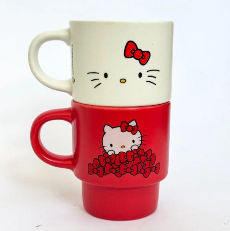 Conjunto Canecas Empilháveis 2 Peças 150ml Hello Kitty
